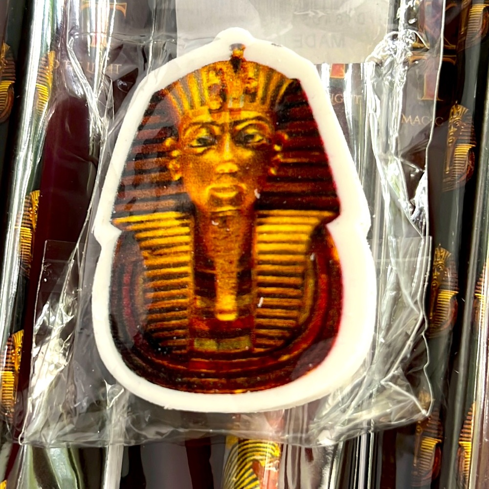 King Tut Pencils and Eraser Bundle Back to School Supplies History Gift NWT